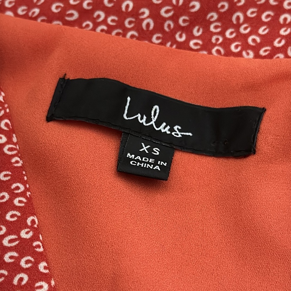 Lulus Burnt Orange Button Tie Front Sundress - image 4